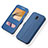 Custodia Portafoglio In Pelle Cover con Supporto per Samsung Galaxy J5 (2017) Duos J530F Blu