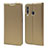 Custodia Portafoglio In Pelle Cover con Supporto per Samsung Galaxy M40 Oro