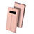 Custodia Portafoglio In Pelle Cover con Supporto per Samsung Galaxy S10 Plus Oro Rosa
