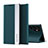 Custodia Portafoglio In Pelle Cover con Supporto per Samsung Galaxy S22 Ultra 5G Verde