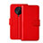 Custodia Portafoglio In Pelle Cover con Supporto per Xiaomi Poco F2 Pro Rosso