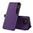 Custodia Portafoglio In Pelle Cover con Supporto Q01H per Xiaomi Poco X3 Pro Viola