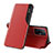 Custodia Portafoglio In Pelle Cover con Supporto Q02H per Xiaomi Mi 11T 5G Rosso