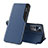 Custodia Portafoglio In Pelle Cover con Supporto Q02H per Xiaomi Mi 12T Pro 5G Blu