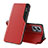 Custodia Portafoglio In Pelle Cover con Supporto Q02H per Xiaomi Poco X4 GT 5G Rosso