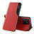 Custodia Portafoglio In Pelle Cover con Supporto Q02H per Xiaomi Redmi 10C 4G Rosso