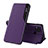 Custodia Portafoglio In Pelle Cover con Supporto Q02H per Xiaomi Redmi 9 India Viola