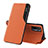 Custodia Portafoglio In Pelle Cover con Supporto Q02H per Xiaomi Redmi Note 10S 4G Arancione