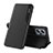 Custodia Portafoglio In Pelle Cover con Supporto Q02H per Xiaomi Redmi Note 11T Pro+ Plus 5G Nero