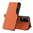 Custodia Portafoglio In Pelle Cover con Supporto Q03H per Xiaomi Poco F4 5G Arancione