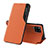 Custodia Portafoglio In Pelle Cover con Supporto Q04H per Samsung Galaxy M53 5G Arancione