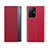 Custodia Portafoglio In Pelle Cover con Supporto Q04H per Xiaomi Mi 11T Pro 5G Rosso