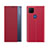 Custodia Portafoglio In Pelle Cover con Supporto Q04H per Xiaomi POCO C3 Rosso