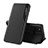 Custodia Portafoglio In Pelle Cover con Supporto QH1 per Samsung Galaxy M21 Nero