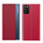 Custodia Portafoglio In Pelle Cover con Supporto QH2 per Samsung Galaxy F02S SM-E025F Rosso