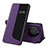 Custodia Portafoglio In Pelle Cover con Supporto QH3 per Huawei Mate 60 Pro Viola