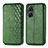 Custodia Portafoglio In Pelle Cover con Supporto S01D per Asus Zenfone 9 Verde