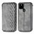 Custodia Portafoglio In Pelle Cover con Supporto S01D per Google Pixel 5a 5G Grigio