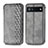 Custodia Portafoglio In Pelle Cover con Supporto S01D per Google Pixel 6a 5G Grigio