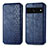 Custodia Portafoglio In Pelle Cover con Supporto S01D per Google Pixel 7 Pro 5G Blu