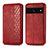 Custodia Portafoglio In Pelle Cover con Supporto S01D per Google Pixel 7 Pro 5G Rosso