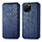 Custodia Portafoglio In Pelle Cover con Supporto S01D per Huawei Enjoy 50z Blu