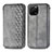 Custodia Portafoglio In Pelle Cover con Supporto S01D per Huawei Enjoy 50z Grigio