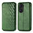 Custodia Portafoglio In Pelle Cover con Supporto S01D per Huawei Honor 60 5G Verde