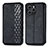 Custodia Portafoglio In Pelle Cover con Supporto S01D per Huawei Honor 60 SE 5G Nero