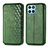 Custodia Portafoglio In Pelle Cover con Supporto S01D per Huawei Honor 70 Lite 5G Verde