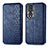 Custodia Portafoglio In Pelle Cover con Supporto S01D per Huawei Honor 80 5G Blu