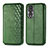 Custodia Portafoglio In Pelle Cover con Supporto S01D per Huawei Honor 80 5G Verde