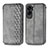 Custodia Portafoglio In Pelle Cover con Supporto S01D per Huawei Honor 90 Lite 5G Grigio