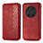 Custodia Portafoglio In Pelle Cover con Supporto S01D per Huawei Honor Magic3 5G Rosso