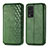 Custodia Portafoglio In Pelle Cover con Supporto S01D per Huawei Honor V40 5G Verde