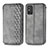 Custodia Portafoglio In Pelle Cover con Supporto S01D per Huawei Honor X10 Max 5G Grigio