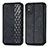 Custodia Portafoglio In Pelle Cover con Supporto S01D per Huawei Honor X10 Max 5G Nero