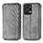 Custodia Portafoglio In Pelle Cover con Supporto S01D per Huawei Honor X7a Grigio