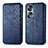 Custodia Portafoglio In Pelle Cover con Supporto S01D per Huawei Honor X7b Blu