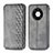 Custodia Portafoglio In Pelle Cover con Supporto S01D per Huawei Mate 40 Grigio