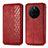 Custodia Portafoglio In Pelle Cover con Supporto S01D per Huawei Mate 50 Rosso