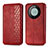 Custodia Portafoglio In Pelle Cover con Supporto S01D per Huawei Mate 60 Rosso