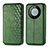 Custodia Portafoglio In Pelle Cover con Supporto S01D per Huawei Mate 60 Verde