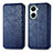 Custodia Portafoglio In Pelle Cover con Supporto S01D per Huawei Nova 10 SE Blu