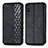 Custodia Portafoglio In Pelle Cover con Supporto S01D per Huawei P Smart Z (2019) Nero