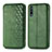 Custodia Portafoglio In Pelle Cover con Supporto S01D per Huawei P Smart Z (2019) Verde