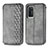 Custodia Portafoglio In Pelle Cover con Supporto S01D per Huawei P40 Grigio