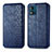 Custodia Portafoglio In Pelle Cover con Supporto S01D per Motorola Moto E13 Blu