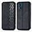 Custodia Portafoglio In Pelle Cover con Supporto S01D per Motorola Moto E13 Nero