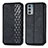 Custodia Portafoglio In Pelle Cover con Supporto S01D per Motorola Moto Edge 20 5G Nero